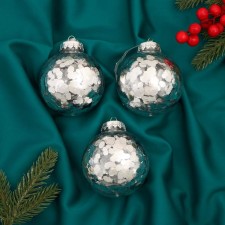 Set of balls plastic D-8 cm, 3 pcs 