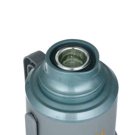Thermos 1.2 l, with a glass flask, retains heat 24 hours, green-2