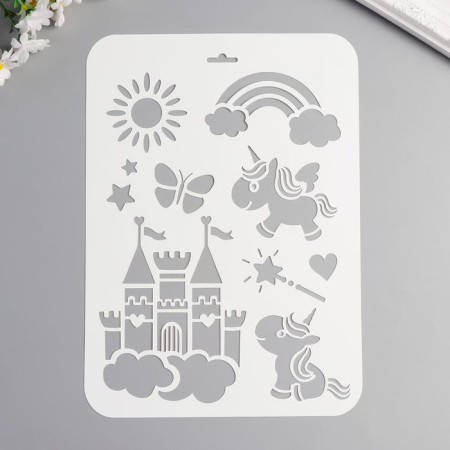 Plastic stencil "Magic Country" 21x32 cm