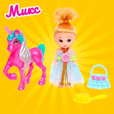 Baby Doll "Sophie" with unicorn and accessories, mix-5
