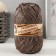 Yarn "Nominal supplement" 100% polypropylene 200 ± 20m/50g set 2pcs (denim, brown)