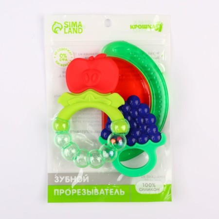 Set of teeters "Berry", 3 pcs., Silicone + cooling, crumb I-6