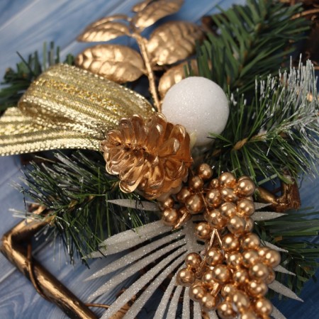 Christmas tree decoration "Openwork branch on the tree" 20x18 cm-1