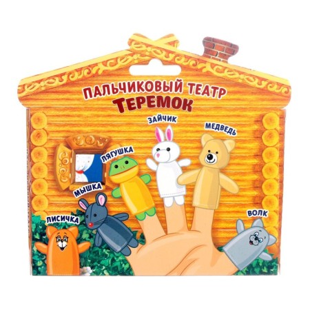 Puppet Theater "Teremok", set of 6 pcs.-4