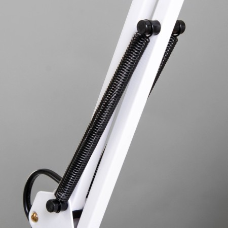 Lamp on the clamp 101 "Springs, white" E27 40W Risalux-8