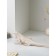 Figure "Varan", polystone, 14 cm, white-golden color