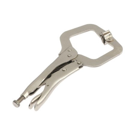 Hand tundra clamp, point capture, movable sponges, with a latch, 220 mm-2