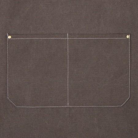 Apron Ethel with pockets is gray, 75*68 cm p/e 50%, HL 50%-2