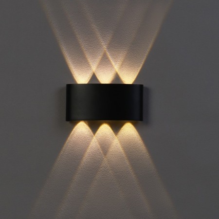 Fronts' lamp "Semesfer", FSD-003, 6 W, 3000K, 3 rays, IP65, 220 V, metal, black-2