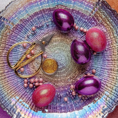 A set for decorating eggs with liquid dyes "Pearl Lengory", 11 x16 cm-7