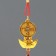 Plastic suspension, textiles "Chinese coin on the ingot of iambic with peanuts" 30 cm