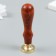 Printing for wax with a wooden handle "Christmas ball" 9x2.5x2.5 cm