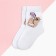 Nosk children's kaftan "cat", size 14-16 cm, white color