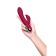 Vibrator with clitoral stimulant L’Eroina by Toyfa Sangra, silicone, burgundy, 20.5 cm