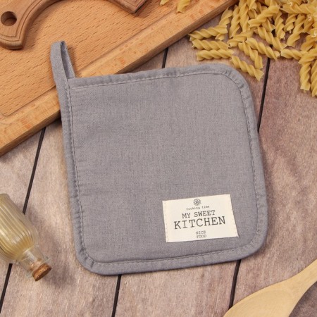 ECO Ethel Truste, col. Gray, 19x19 cm, 70% HL, 30% linen, gut 250 g/m2