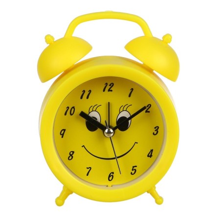 Clock - boiler room "Smile", discrete move, 9 x 12 cm, aa