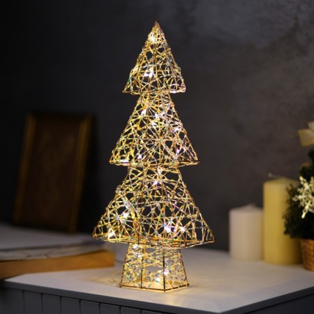 LED figure "Christmas tree" 36x17x6 cm, 20 LED, AAX2 batteries (not in the kit), warm white glow