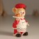 Polystone souvenir "Mouse in red with a white apron, with a festive chicken" 7x5.5x11.5 cm 103236