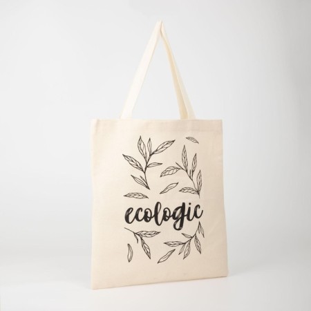 Ecologic-bag of ecologic without lightning, without lining, beige color-1