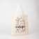 Ecologic-bag of ecologic without lightning, without lining, beige color
