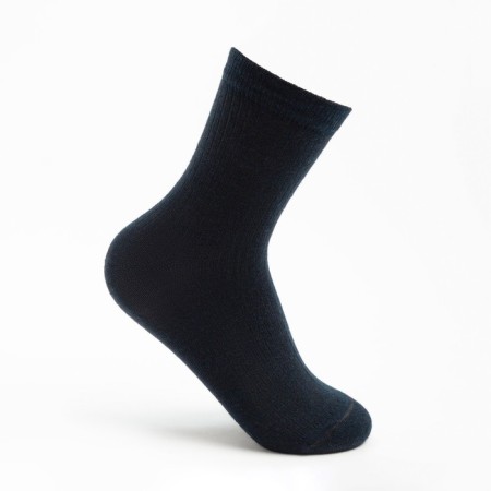 Women's socks half-wool, dark blue color, size 25 (40-41)