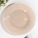 Glass plate "LIVS", D = 19.5 cm, beige color