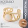 Ring "Bohemia" geometry, white color in gold, dimensionless