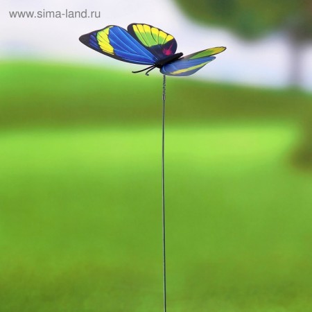Sadter Garden "Butterfly" 10x8cm, 30cm, mix / packing 25pcs, price per pcs-1
