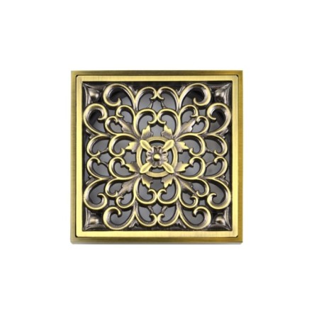 Gag Bronze de Luxe 21962-57, vertical, d = 100 mm, 100x100 mm, brass, bronze-3