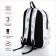 Youth backpack from lightning textiles, 3 pockets, waist bag, white color