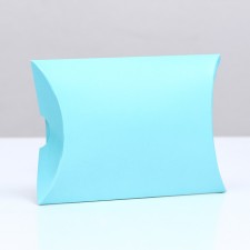 Folding box, pillow, blue 15 x 11 x 3 cm,