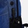 Set of a youth backpack on a zipper of textiles with USB, bag, cosmetic bag, blue color