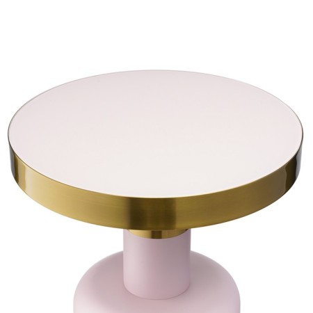 Coffee table from 350 × 350 × 510 mm, pink color-4