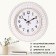 Watching clock, interior "classics", silent, D-40 cm, white