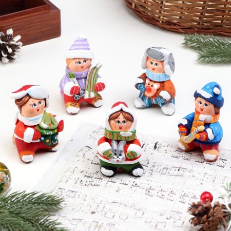 Kovrovsky toy-Svistikov "Christmas Children", ceramics-3