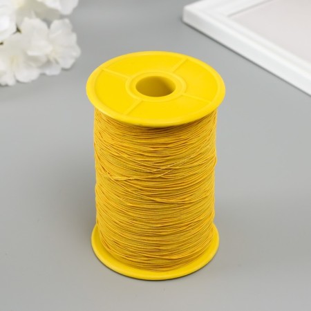 Spandex for beads, length 500 m, col. yellow-1