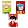 Notepad A6 48 sheets in a cage on a clip "Anime Boys", covered Cardboard, VD-LK, Block 60-65 g/m2, mix