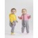 Combineson children's insulated tops "Capitane", height 62 cm, color gray/yellow