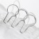 Curtain hook, 6.8 × 3.8 × 0.2 cm, silver color