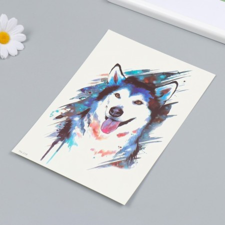 Tattoo on the body color "Husky" 21x14.8 cm-1