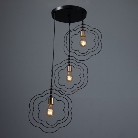 Bayerlux lamp "I entered" 3he27 40W black 50x50x100 cm-1