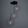 Bayerlux lamp "I entered" 3he27 40W black 50x50x100 cm