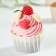 Decor "Heart is white and red" for cupcakes, cake and Easter cakes, 50 g.