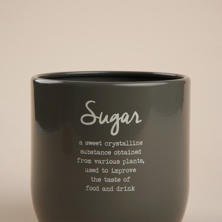Sugar Bank SL Home, 12 × 12 cm, gray color, with a bamboo lid-2