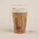 A glass with a cork sl Home “Tira”, 350 ml, 9.5 × 9.5 × 14.5 cm, beige color