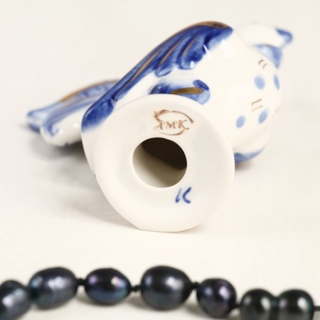 Souvenir "Cockerel", Small, Gzhel, Cobalt-3