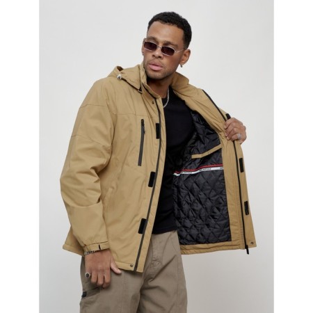 Sports male jacket, size 52, beige color-10