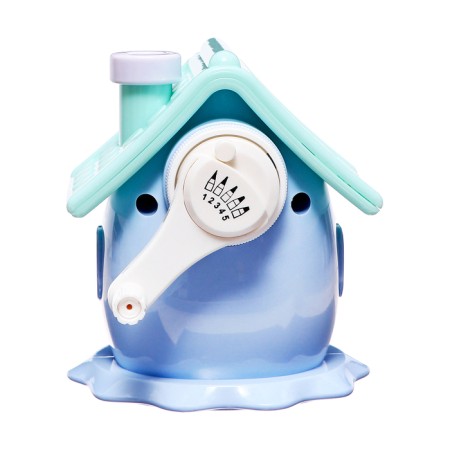 Mechanical sharpener with container, 5 types of sharpening, blue house-5