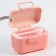 Container for storage of baby food, 400 ml., 12x8.5x7cm, pink color