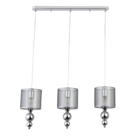 Suspended EVOLUCE lamp. Sle107103-03. Pazione. 3x40 watts, E27, 59x14x27 cm, chromium color-5